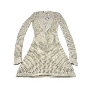 MONDAY Swimwear Tuscany Mini Dress in Ivory Petit Crochet